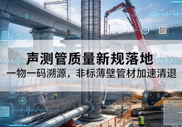 安岳声测管质量新规落地，一物一码溯源，非标薄壁管材加速清退