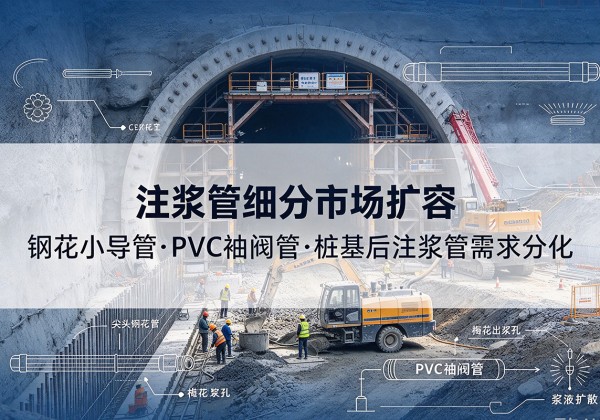 安岳注浆管细分市场扩容，隧道钢花小导管、PVC 袖阀管、桩基后注浆管需求分化